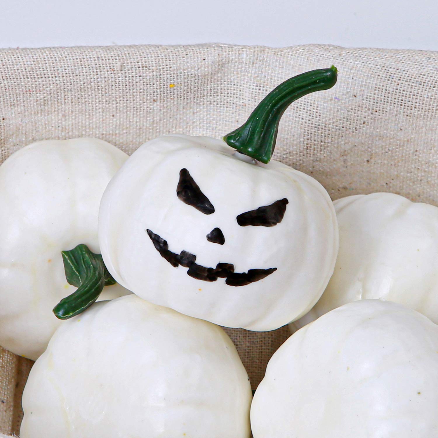 Amazon.com: Elcoho 24 Pack Small Artificial Lifelike Pumpkin